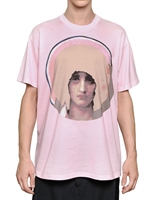 GIVENCHY - MADONNA PRINT JERSEY OVERSIZED T-SHIRT - PINK