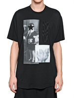 GIVENCHY - CHILD PRINTED JERSEY OVERSIZED T-SHIRT - BLACK