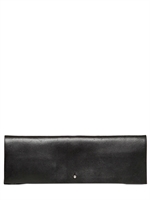 RICK OWENS - POCHETTE IN PELLE SPAZZOLATA - NERO