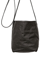 RICK OWENS - NAPPA LEATHER CROSS BODY BAG - BLACK