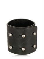 RICK OWENS - MANSCHETTENARMBAND AUS LEDER - SCHWARZ