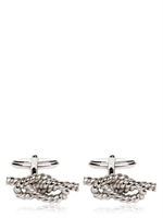 LANVIN - KNOT BRASS CUFFLINKS - SILVER