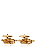 LANVIN - KNOT BRASS CUFFLINKS - GOLD