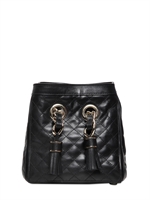 DSQUARED - GESTEPPTE LEDER HANDTASCHE - SCHWARZ