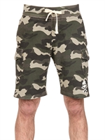 HYDROGEN - COTTON PIQUET CAMOUFLAGE CARGO SHORTS - CAMOUFLAGE