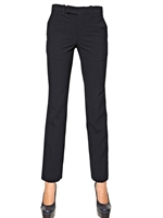JIL SANDER - TWO WAY STRETCH WOOL POPLIN TROUSERS - MIDNIGHT BLACK