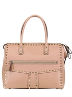 VALENTINO - ROCKSTUD HANDTASCHE MIT GRIFFEN AUS WEICHEM LEDER - POUDRE