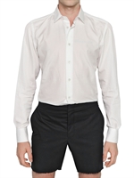 LANVIN - COTTON POPLIN REGULAR FIT SHIRT - WHITE