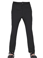 LANVIN - FLUID SERGE NYLON JOGGING STYLE TROUSERS - BLACK