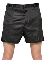 LANVIN - SILK SATIN SHORTS - BLACK