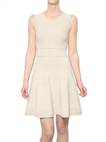 SALVATORE FERRAGAMO - STRETCH VISKOSE JERSEY KLEID - SAND