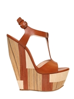 CASADEI - ZEPPE IN PELLE E LEGNO 160MM - CUOIO
