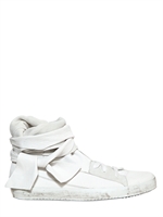 CINZIA ARAIA - SNEAKERS IN PELLE CON LACCIO ALLA CAVIGLIA - BIANCO