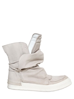 CINZIA ARAIA - SNEAKERS ALTE IN PELLE - GHIACCIO