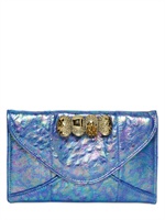 MAISON DU POSH - POCHETTE IN STRUZZO - BLU