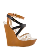 GREY MER - ZEPPE IN PELLE 140MM - BLACK/WHITE/TAN