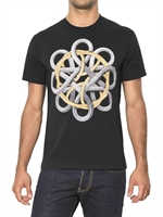 IUTER - ETERNITY KNOT BEDRUCKTES JERSEY T-SHIRT - SCHWARZ