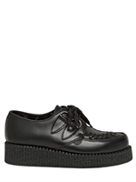 UNDERGROUND - SCARPE CREEPER IN PELLE 35MM - NERO