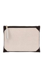 A DI ALCANTARA - LIMIT.ED POCHETTE COLOR BLOCK IN ALCANTARA - MULTICOLORE