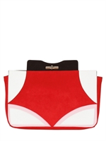 A DI ALCANTARA - LIMIT.ED POCHETTE COLOR BLOCK IN ALCANTARA - MULTICOLORE