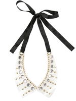 MARNI - STUDS AND CRYSTALS PVC COLLAR - TRANSPARENT