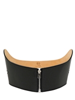 MCQ ALEXANDER MCQUEEN - CINTURA A VITA ALTA IN PELLE 70MM - NERO
