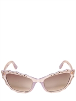 AGENT PROVOCATEUR - OCCHIALI DA SOLE CAT-EYE CON BORCHIE - CHAMPAGNE