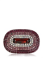 HALABY - MAGENTA SWAROVSKI PAVÉ RING - MAGENTA/WHITE