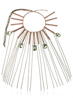 HALABY - SAMURAI CAPSULE NECKLACE - GREEN/GOLD