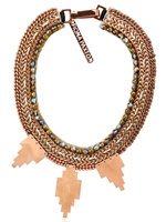 FIONA PAXTON - GLORIA CREAM & ROSE GOLD PLATED NECKLACE - ROSE