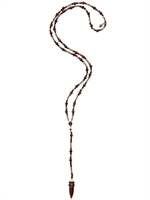STEPHEN WEBSTER - HIGHWAYMAN ROSARY NECKLACE - SILVER/BLACK
