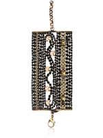IOSSELLIANI - BREITES DEKO ARMBAND - SCHWARZ/GOLD