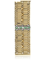 IOSSELLIANI - KETTENARMBAND - GOLD/GREEN