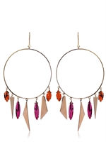 IOSSELLIANI - DECO PINK HOOPS - PINK/GOLD