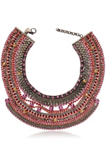 IOSSELLIANI - DECO LARGE PINK NECKLACE - PINK