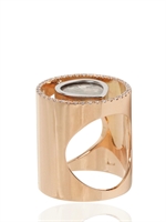 SARDO - SLICE DIAMOND ROSE GOLD RING - ROSE GOLD