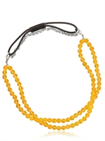 COLANA - HALSKETTE/KOPFBAND MIT SWAROVSKI - GELB