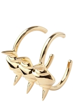 GIUSEPPE ZANOTTI - VERGOLDETES WIRBELSÄULENARMBAND AUS MESSING - GOLD