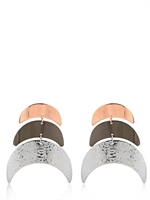 ELLEBJ - TRE SETTORI EARRINGS - WHITE/BLACK/ROS