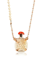ELLEBJ - LITTLE POTION PEARLS BOTTLE NECKLACE - ROSE