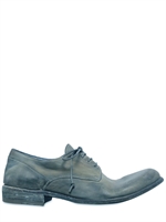 OFFICINE CREATIVE - SCARPE DERBY IN PELLE LAVATA 20MM - BLU