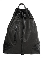 NEIL BARRETT - LEDERRUCKSACK - SCHWARZ