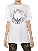 GIVENCHY - MAISON GIVENCHY COTTON JERSEY T-SHIRT - WHITE