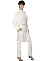 GIVENCHY - SILK CREPE DE CHINE CUT OUT SHIRT - WHITE