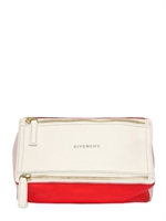 GIVENCHY - MINI PANDORA COLOUR BLOCKED LEATHER BAG - MULTI WHITE