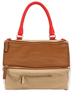 GIVENCHY - MEDIUM PANDORA COLOUR BLOCKED BAG - MULTI KHAKI