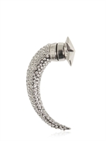 GIVENCHY - LARGE STAR SHARK BRASS SINGLE EARRING - SILVER
