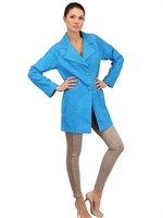 SIMONETTA RAVIZZA - CAPPOTTO IN CAMOSCIO - BLU