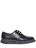 DR.MARTENS - SCARPE STRINGATE IN PELLE SPAZZOLATA 30MM - NERO
