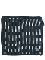 DOLCE & GABBANA - EINSTECKTUCH AUS SEIDENGEORGETTE MIT TUPFEN - NAVYBLAU